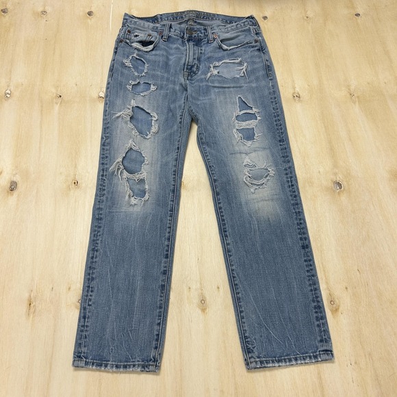 American Eagle Outfitters Other - American Eagle Outfitters Jeans Mens 30x30 Medium Wash Denim Straight Distressed